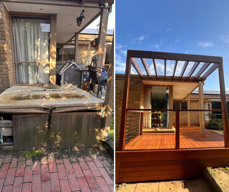 Decking Before and After