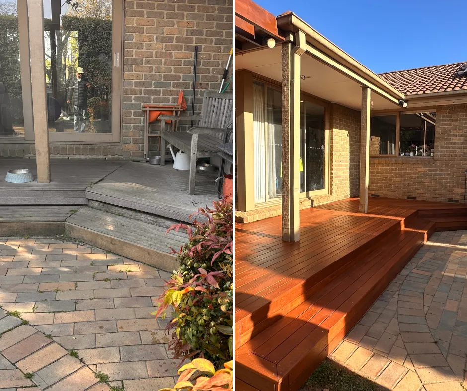 Decking Before and After