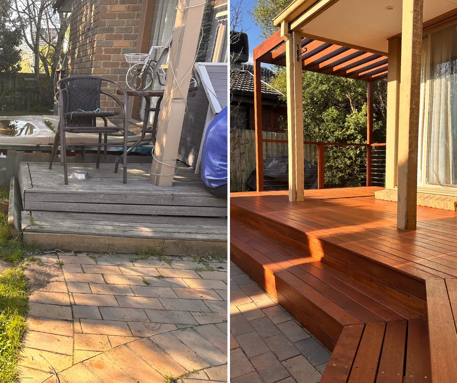 Decking Before and After