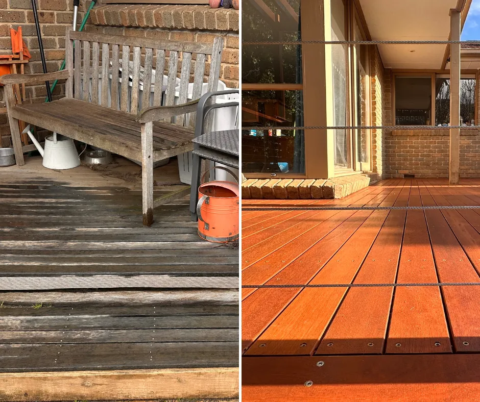 Decking Before and After